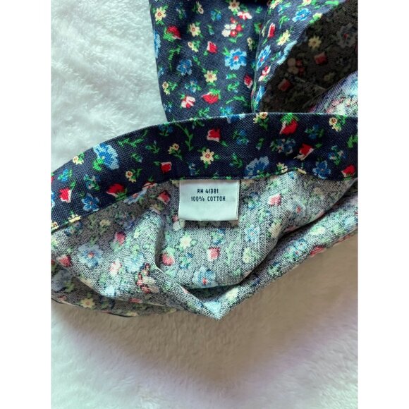 Ralph Lauren Mens Floral Short-Sleeve Button-Down Shirt Large Navy Multicolor - Picture 8 of 10